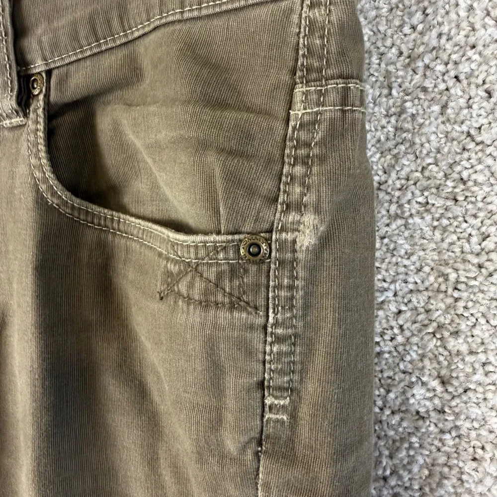 Tommy Bahama Mens 35x29  Classic Fit Pants Brown Olive Fine Wale Cotton